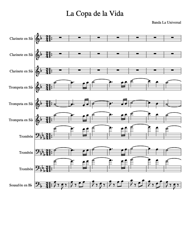 La imagen puede contener una previsualizacion de una partitura